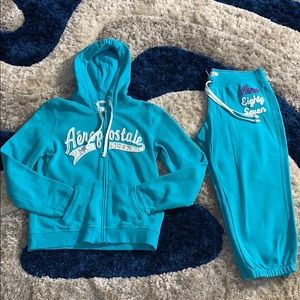 Teal Aéropostale sweatsuit